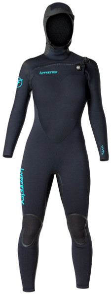 5/4/3mm Women's HyperFlex VYRL F/Z Hooded Fullsuit - Size 12