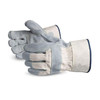 Endura® Double Palm Index Finger & Thumb Side-Split Leather Fitters Gloves (Pack of 12) (69BRR)—Superior Glove™