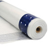 12 mil Scaf-Lite 13' x 100' Clear Scaffold Sheeting with Reinforced Blue Eyelet Bands