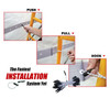12 mil Scaf-Lite 13' x 100' Clear Scaffold Sheeting with Reinforced Blue Eyelet Bands