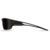 Edge Kazbek Torque - Safety Glasses with Matte Black Frame, Red E Logo and Polarized Smoke Lens