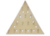 Benner Nawman SDT Series 180 grit 7" Triangle Vacuum Sanding Disks for Drywall Sanders - Pack of 10 | SDT-180/10