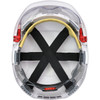 PIP EVO® VISTAlens™ Type I Non-vented Industrial Safety Helmet with Lightweight ABS Shell, Integrated ANSI Z87.1 Eye Protection, 6-Point Polyester Suspension, and Wheel Ratchet Adjustment, White,