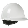 PIP Dom™ Cap Style Smooth Dome Hard Hat with HDPE Shell, 4-Point Textile Suspension, and Swing Wheel Ratchet Adjustment, White