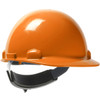 PIP Dom™ Cap Style Smooth Dome Hard Hat with HDPE Shell, 4-Point Textile Suspension, and Swing Wheel Ratchet Adjustment