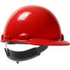 PIP Dom™ Cap Style Smooth Dome Hard Hat with HDPE Shell, 4-Point Textile Suspension, and Swing Wheel Ratchet Adjustment