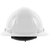 PIP Kilimanjaro™ Vented Full Brim Hard Hat with HDPE Shell, 4-Point Textile Suspension, and Wheel Ratchet Adjustment, White, Front View