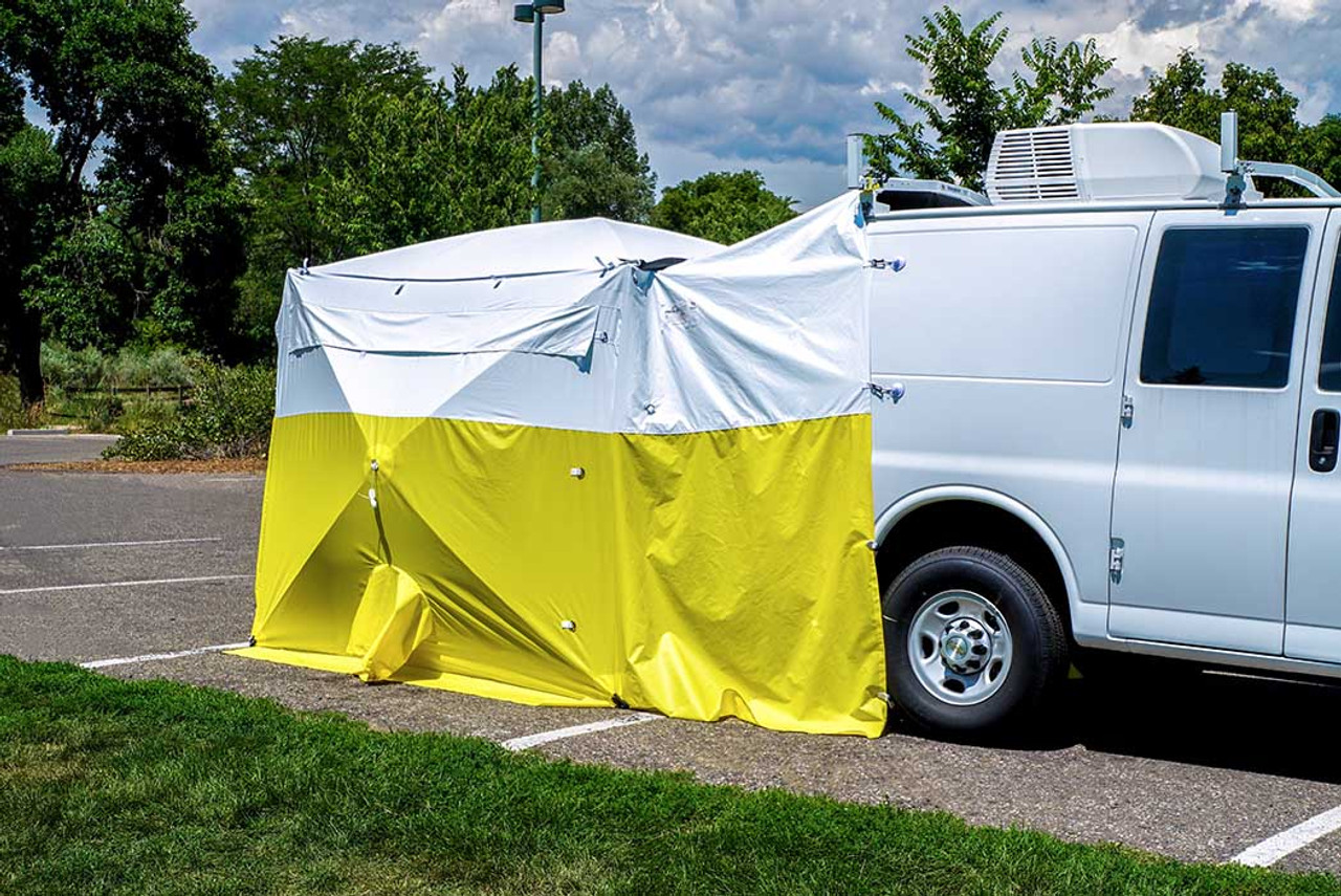 Pelsue 6508DRADSB Dual Entry Work Tent - 8'W x 8'L x 6.5'H - Each - Western  Safety