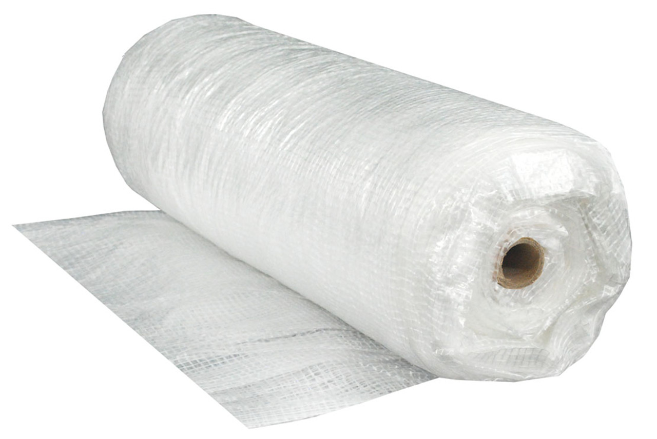 String Reinforced Clear Poly Sheeting 6 mil 20' x 100' Square Scrim Pattern