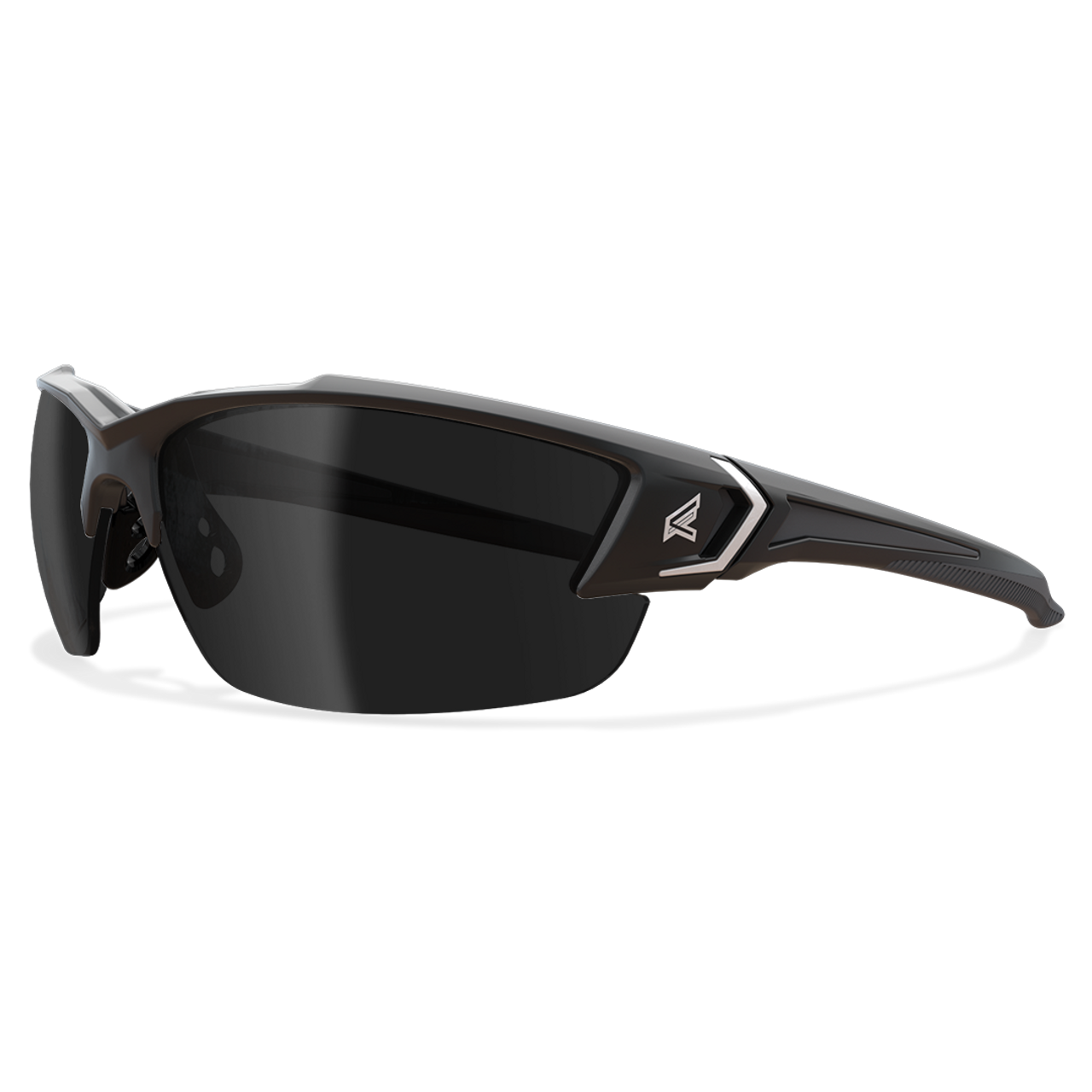 Edge Khor G2 - Safety Glasses with Black Frame and Polarized Smoke Lens -  First Place Supply