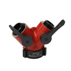 C&S Supply 2.5" Female Inlet with 2 x 1.5" Male Outlets Wye Valve | WV2515