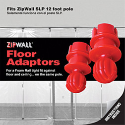 ZipWall - Floor Adapters for Foam Rails on 12' SLPs: FA12