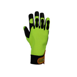 Endura® Hi-Viz Cut Resistant 8 Layer Kevlar Lined Chainsaw Gloves (385CS)—Superior Glove™