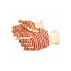 Sure Grip® Double-Sided Nitrile Blocks Kevlar/Cotton Knit Cotton Liner Gloves (Pack of 12) (SKC/C2NBW)—Superior Glove™