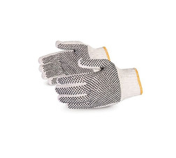 Sure Grip® Double Side PVC Dotted String Knit Cotton/Poly Gloves (Pack of 12) (SQ2D)—Superior Glove™