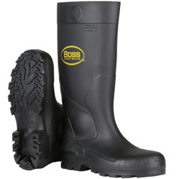Boss® Footwear 16" Black PVC Plain Toe Waterproof Boot (Pair)