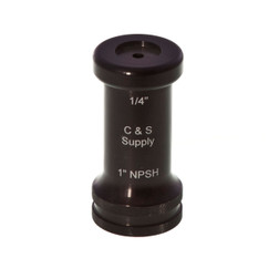 C&S Supply 1" Straight Bore Nozzle with 1/4" Outlet | 1STBR-1/4