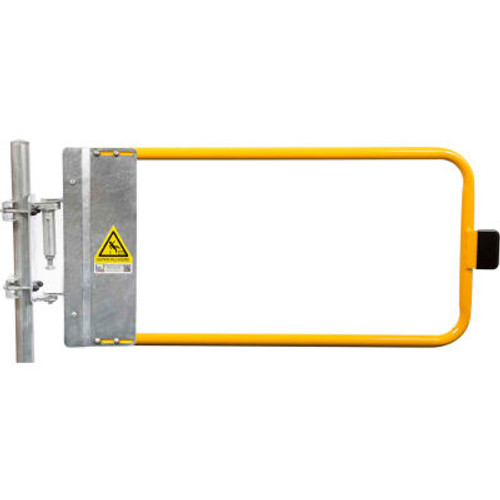 Kee Safety Self-Closing Safety Gate, 46.5" - 50" Length, Safety Yellow Coated