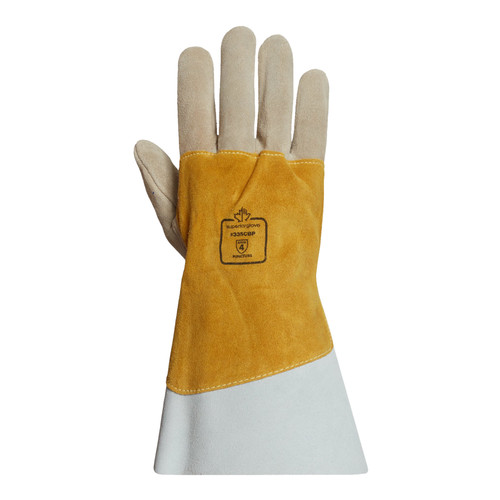 Endura® Heat Resistant Cowgrain Leather TIG Welding Gloves with Extended Cuffs (Pack of 12) (335CBP)—Superior Glove™