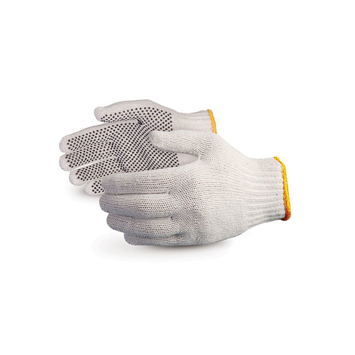 Sure Grip® String Knit Cotton/Poly Gloves with PVC Dot Palms (Pack of 12) (SCPD)—Superior Glove™