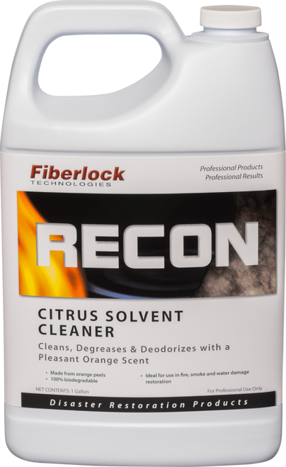 1 Case 4 Gallons Fiberlock Recon Citrus Solvent Cleaner/Degreaser 3022