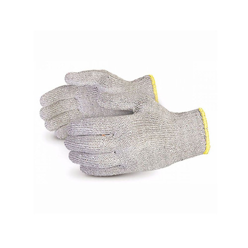 Sure Knit™ Heavy Weight String Knit Grey Cotton/Poly Gloves (Pack of 12) (SCPGH)—Superior Glove™