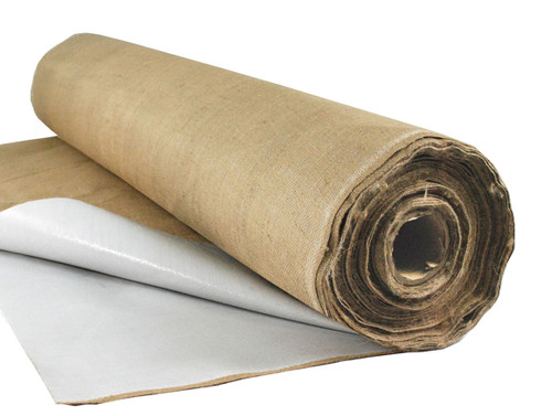 White Poly Coated 10' x 100' Burlap Wet Curing Blanket