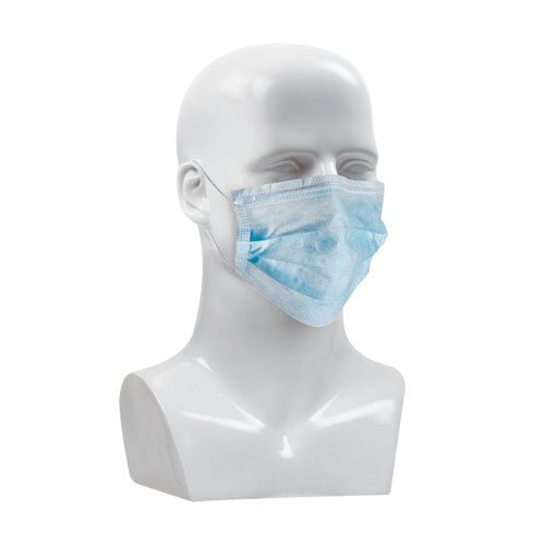 PIP® Light Blue Latex-Free Disposable Face Mask - 50 Pack 