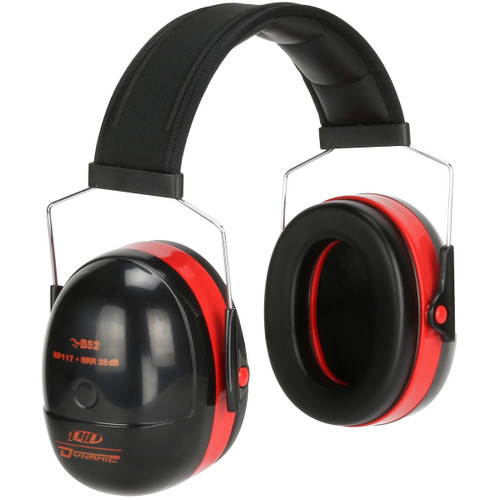 Dynamic B52™ Lightweight Passive Black Ear Muff with Adjustable Headband - NRR 28 DB (10 Pair/Case)