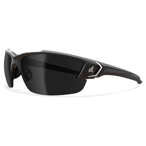 Edge Khor G2 - Safety Glasses with Black Frame and Polarized Smoke Lens