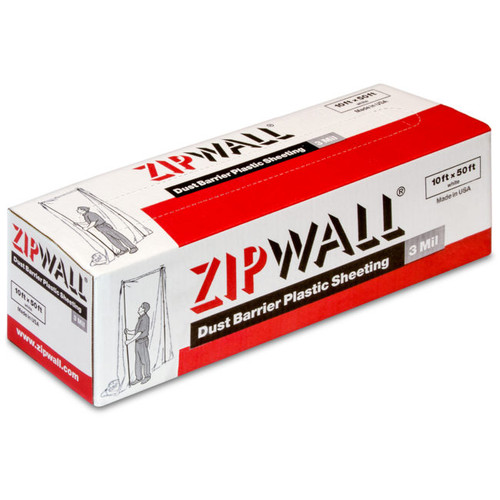 ZipWall® Dust Barrier Plastic Sheeting