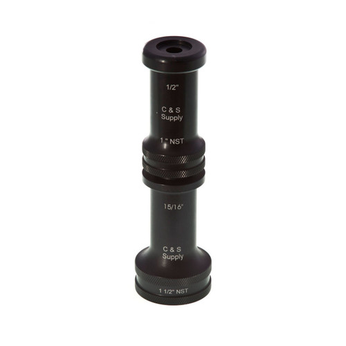 C&S Supply 1.5" Straight Bore Nozzle with Stacked Tip Tapers from 15/16" to 1/2" Outlet | STT-2