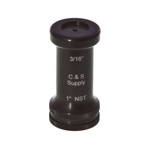 C&S Supply 1" Straight Bore Nozzle with 3/16" Outlet | 1STBR-3/16
