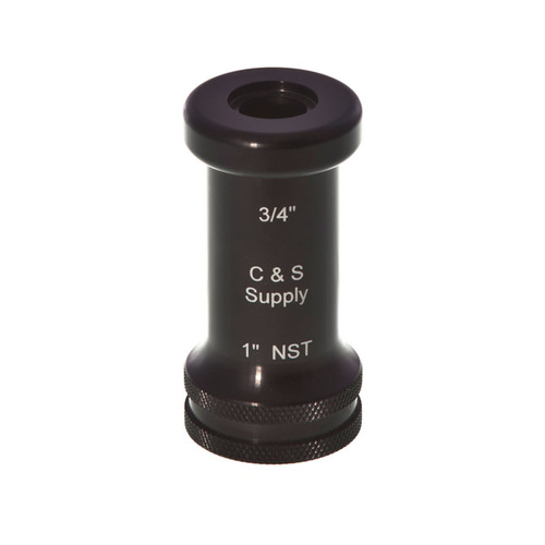 C&S Supply 1" Straight Bore Nozzle with 3/4" Outlet | 1STBR-3/4