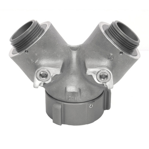 C&S Supply 2.5" Female Inlet with 2 x 1.5" Male Outlets Plain Wye - Without Valves | W2515