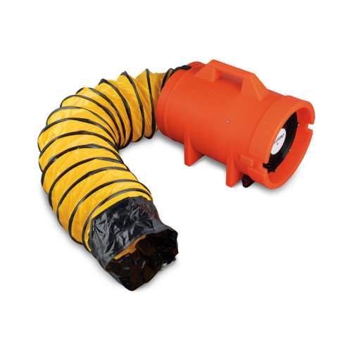 Allegro 8" Axial AC Plastic Mini-Pak Blower with 15' Ducting - 220V AC/50 Hz | 9532-15E