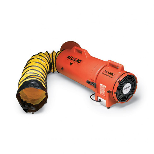 Allegro 8" Axial DC Plastic Blower with Canister and 50’ Ducting | 9536-50