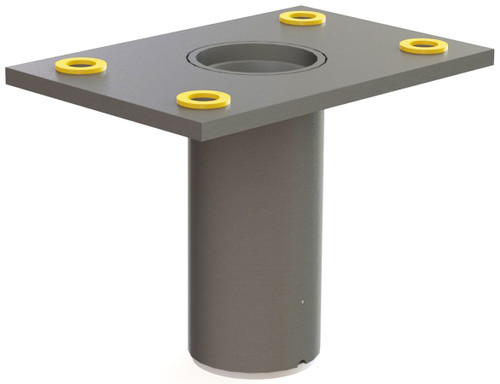 Pelsue Davit Floor Mounted Sleeve for Concrete (Stainless Steel): DSS-F3