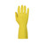 Chemstop™ Chemical Resistant Yellow Flock Lined 12" Latex Gloves (Pack of 12) (LF3020)—Superior Glove™