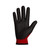 Dexterity® Black Fleece Lined PVC Palm Coated Red Nylon Gloves (Pack of 12) (SNTAPVC)—Superior Glove™