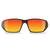 Edge Kazbek - Safety Glasses with Black Frame and Aqua Precision Red Mirror Lens