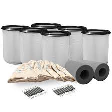 HafcoVac Standard Filter Bundle (6 standard filters, 6 filter bags, 2 foam silencers, 6 set of springs)