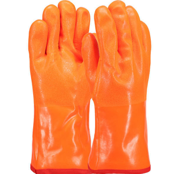PIP® PVC Dipped Glove with Insulated Foam Liner, Rough Finish, and 12-Inch Length, L, Orange, Dozen PIP® PVC Dipped Glove with Insulated Foam Liner, Rough Finish, and 12-Inch Length, L, Orange, Dozen