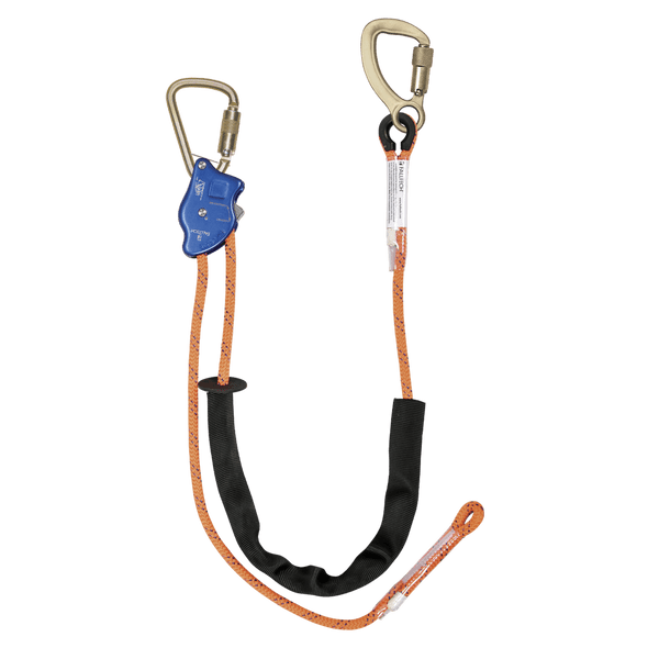 FallTech 6.5' Rope Positioning Lanyard Steel CE Carabiner + Steel Carabiner FallTech 6.5' Rope Positioning Lanyard Steel CE Carabiner + Steel Carabiner