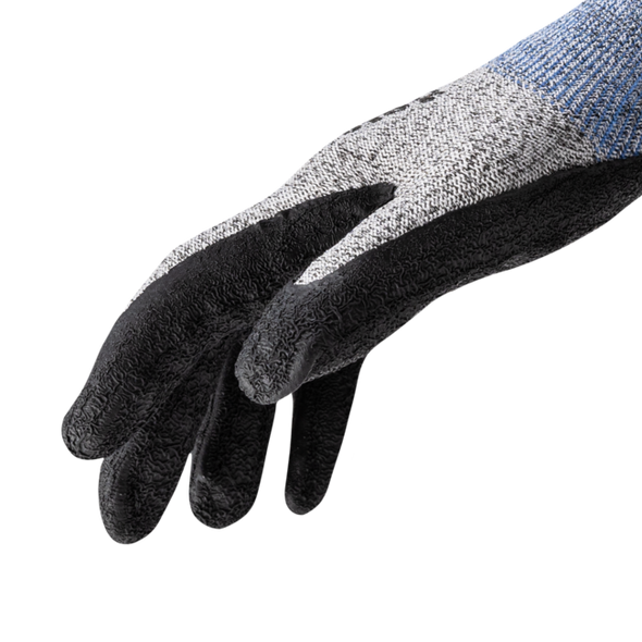 HexArmor 9000 Series HPPE Fiberglass shell with Wrinkle Rubber Latex palm dip