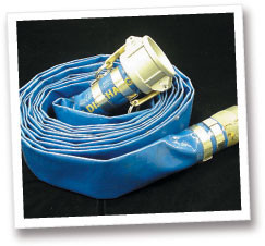 Pelsue PM-4020 Submersible Pump + 2" MILL SPEC canvas Discharge Hose, 2" MILL SPEC canvas Discharge Hose