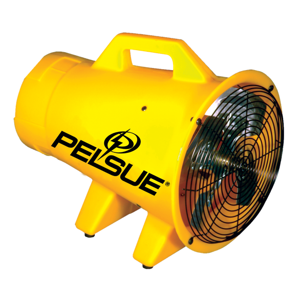 Pelsue AIRPAC25 Canister (25' Hose) + 1400P Axial Blower, 1400P Axial Blower
