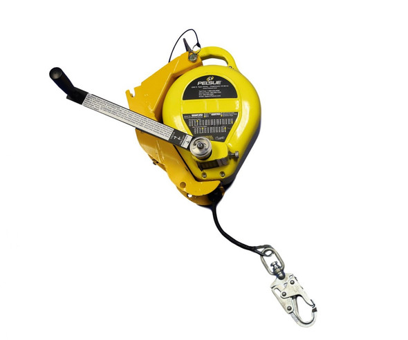 Pelsue 3-Way Self-Retracting Lifeline - 3/16" Stainless Steel Cable, MB-FST Bracket Included