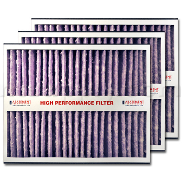 Abatement Technologies H105UVR MERV 13 Filter - 20x25x5, 3-Pack