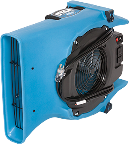The Dri-Eaz Velo Low Profile Air Mover has a low 1.9 amp draw